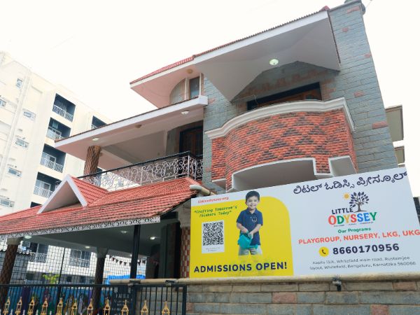 Happy kid playing outdoors